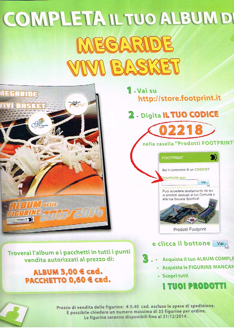 L’Album delle figurine del Progetto Vivi Basket